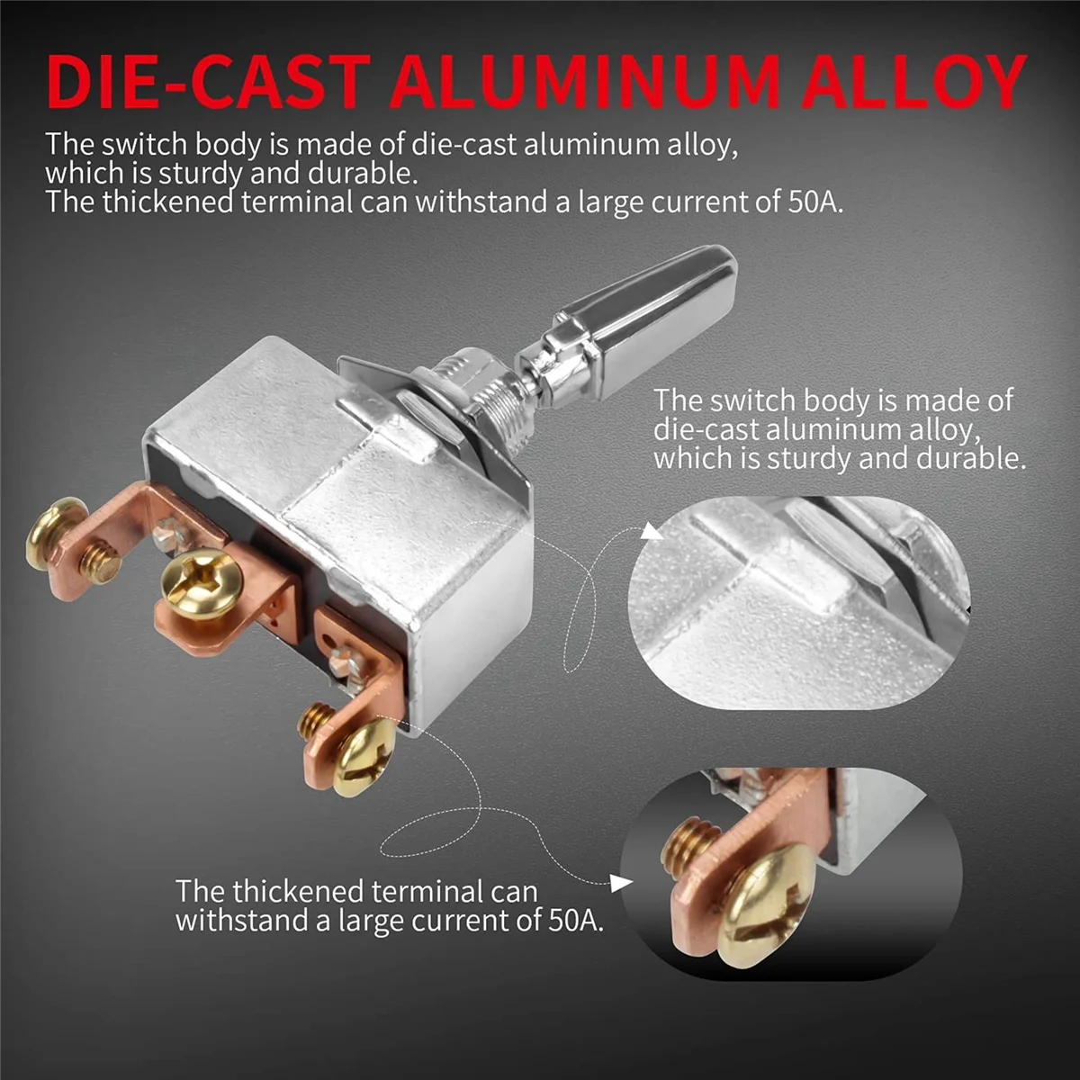 50A 12V DC сверхмощный тумблер R13-401-103 автомобильный тумблер автомобильный модифицированный сильноточный тумблер