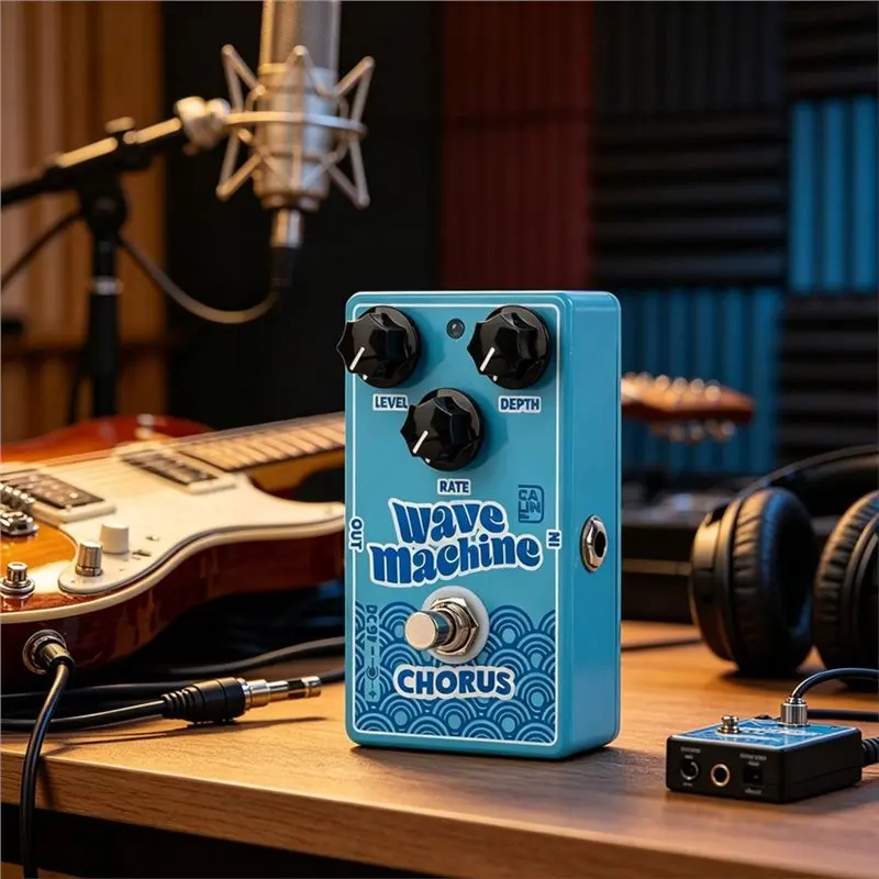 T22C Aluminum Alloy Casing Guitar Accessories Wave Machine Chorus Guitar Effect Pedal True Bypass