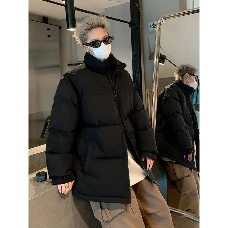 

Мужское хлопковое пальто Thiened с воротником-стойкой, зимнее пальто с наполнителем Bread Sle, дизайн Sense Color Blo Thiened M Model