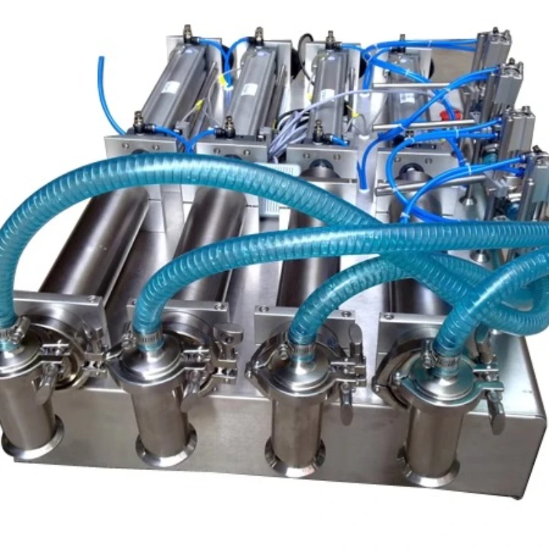 

Four-head pneumatic liquid filling machine G4WY automatic filling machine, four-head filling