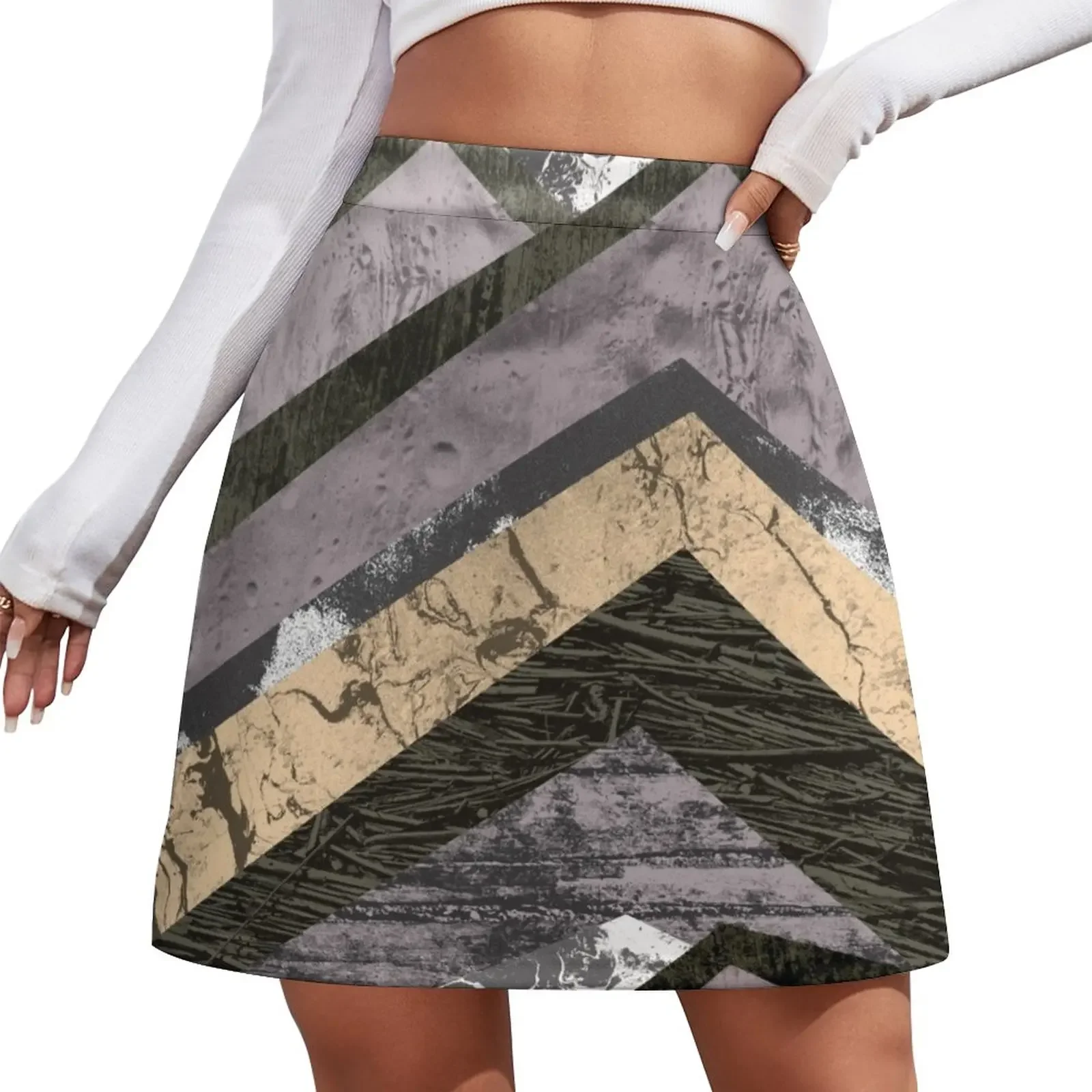 

Stone rock pattern Mini Skirt fairy core cute skirt Mini Skirt
