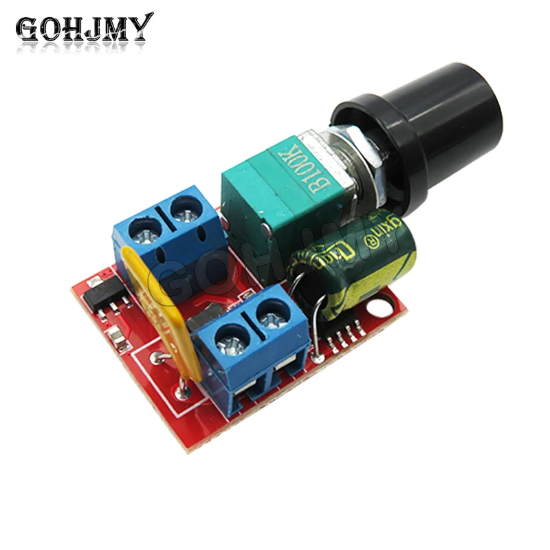 Mini DC Motor PWM Governor 3V6 12 24 35V Speed Control Switch LED Dimmer 5A