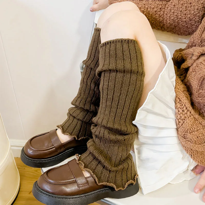 

Sweet Children Leg Warmers Lolita Style Knitted Socks Korean Girls Warm Foot Cover Guards Elastic Versatile Socks