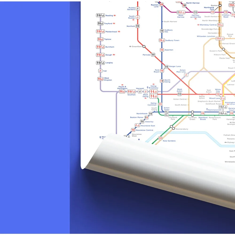 موسكو مترو خط خريطة روسيا جثم خريطة المشارك اللوحات الزخرفية جدار الفن الرسم البياني طباعة ملصق هدية الرجال النساء السفر عاشق #5