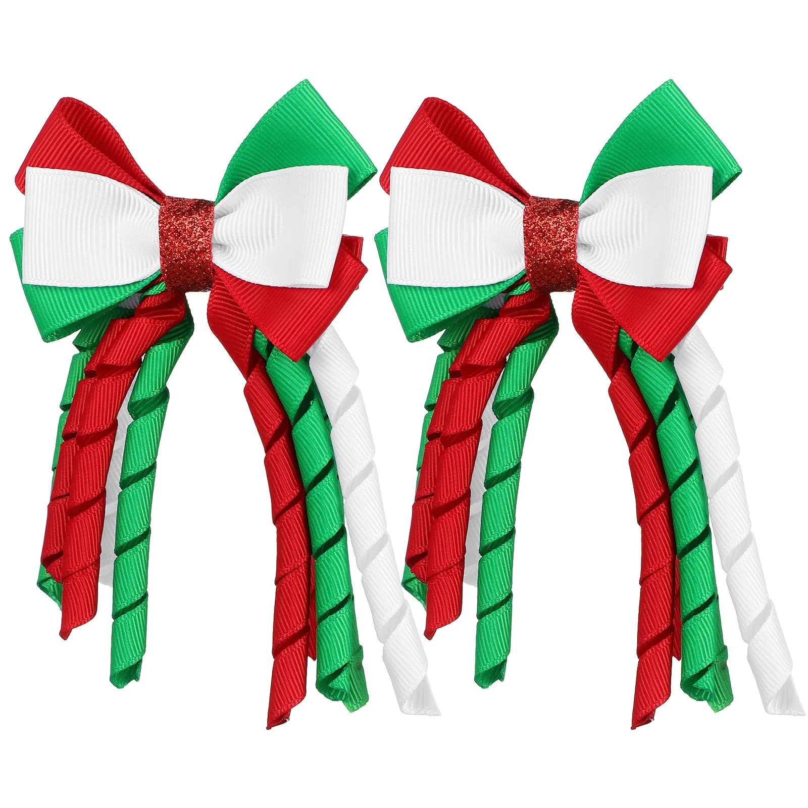 

2Pcs Butterfly Hair Clips Christmas Bow Clips Festive Xmas Hair Accessories for Holiday Party Women Styling