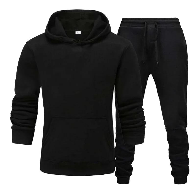 

Осенне-зимний уличный мужской спортивный костюм для фитнеса, модный уличный мужской и женский повседневный пуловер + брюки, комплект из двух предметов