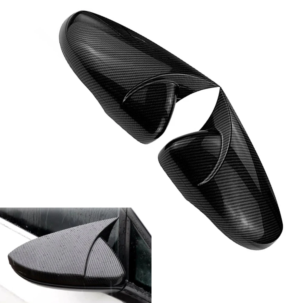 

2Pcs Side Rearview Wing Mirror Cover Trims Fit for VW Golf MK6 GTI GTD R 2009 2010 2011 2012 2013