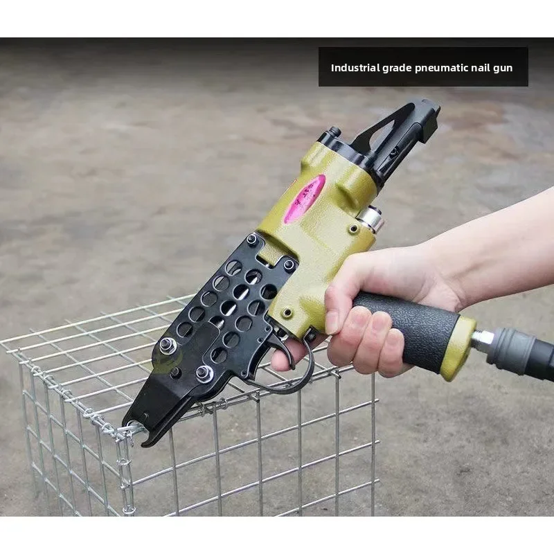 Pneumatic nail gun SC760C tied chicken cage fish cage grab manual rockery gun air nail gun