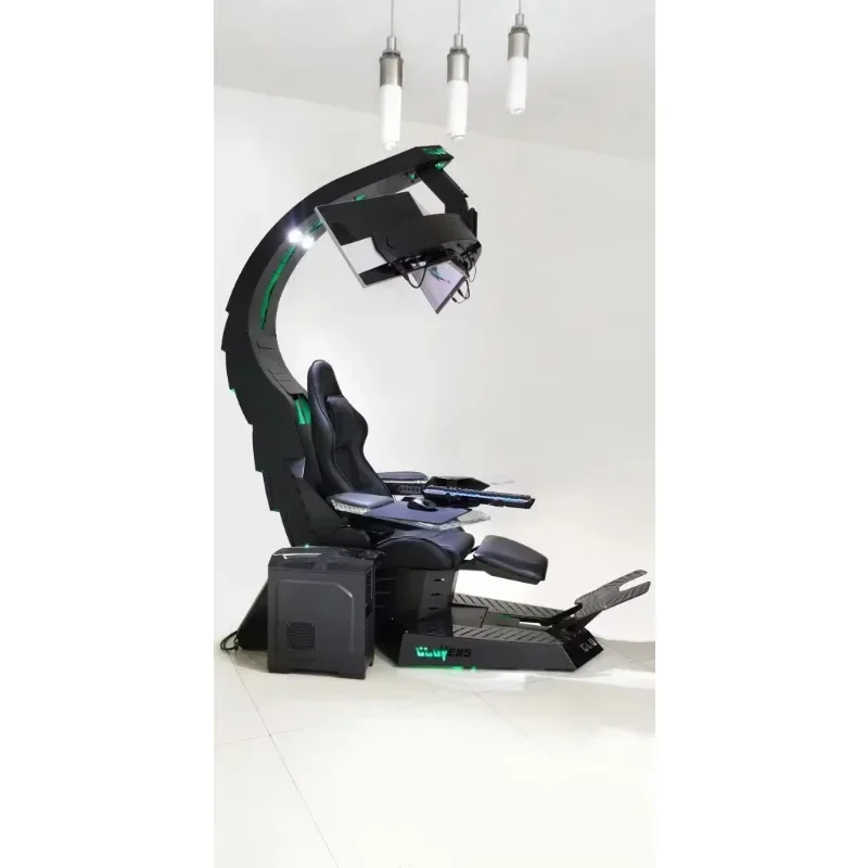 Silla de PC SAT1 reclinable de gravedad cero J20 con cabina de calor y masaje