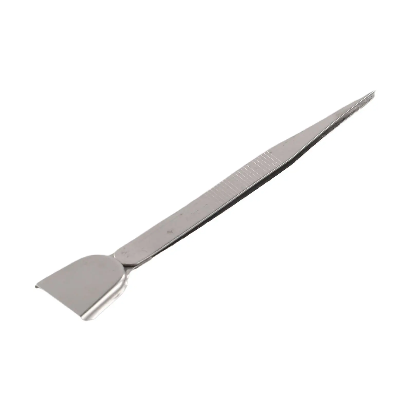 Tweezer With Spatula Tweezers Stainless Steel With Scoops Shovels 160mm Length For Jewelry Making Slotted Gem Holder