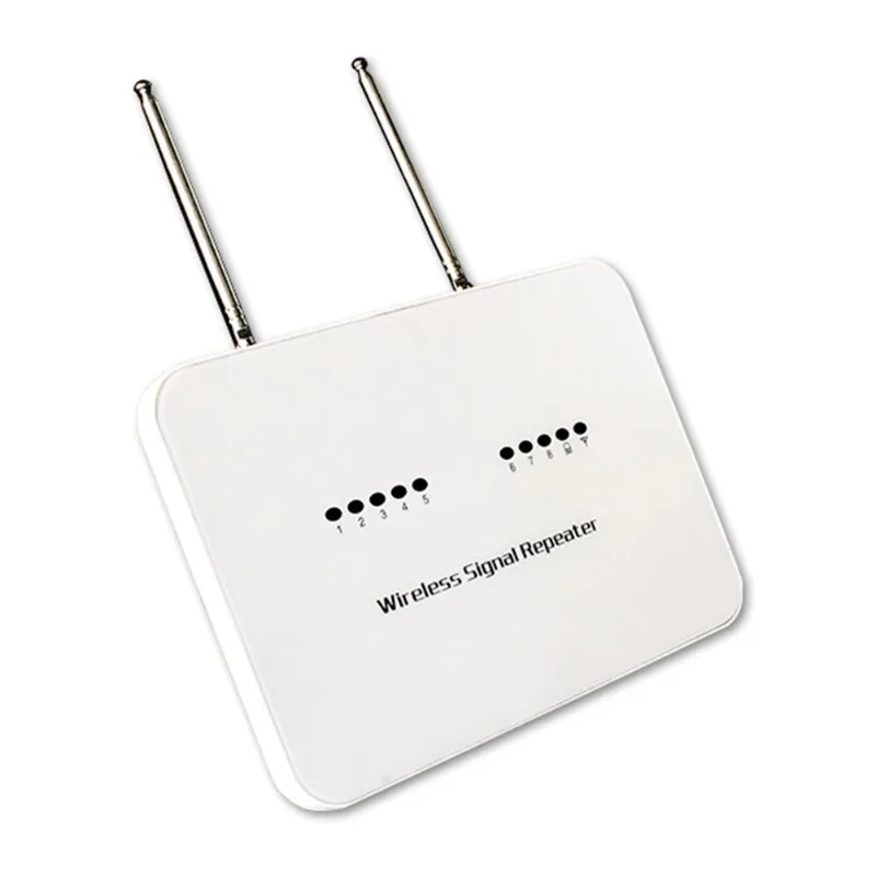 433MHz Wireless Signal Repeater/Booster for Home Burglar Alarm, Extends Range up to 300m+ EU Plug