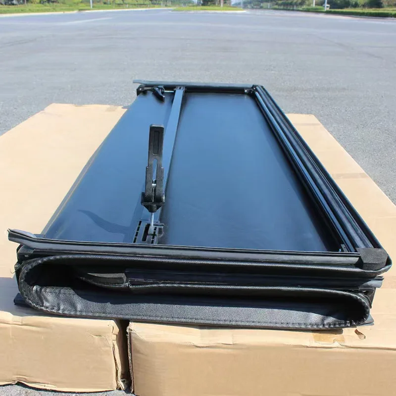 

for Waterproof Three-Fold Trunk Cover for Pickup Trucks Car Modification Parts Rear Cargo Upgrade for Rainproof Protection
