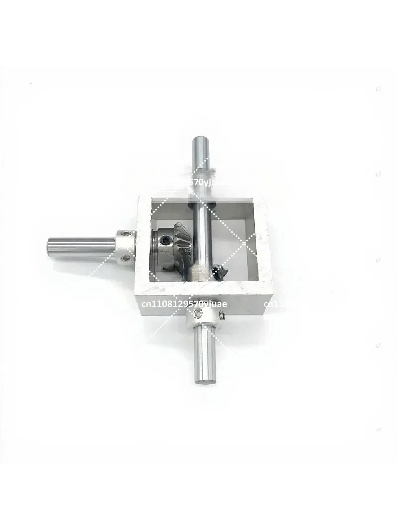 Right Angle Transmission Reversing Gearbox Small Bevel Gear 1:1 Ratio Dual Output Shaft Mechanical Module