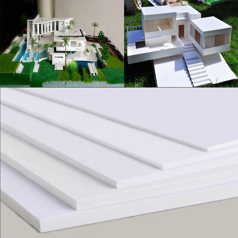 1pcs 0.5-12mm White Black ABS Plastic Plate Sheet For DIY Model Making RCCar Craft Projects Parts Material