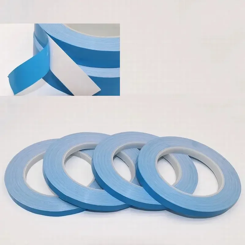 

Wide 2mm 4mm 8mm 10mm 12mm 14mm Blue Double-sided adhesive tape Thick 0.2mm length 25M For TV LED backlight Strip Bar