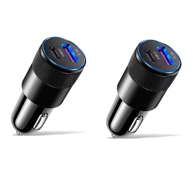 3.1A USB Autolader Type C Snel Opladen Telefoonadapter Voor Xiaomi Huawei PD Telefoonlader Auto Adapter Socket Sigarettenaansteker