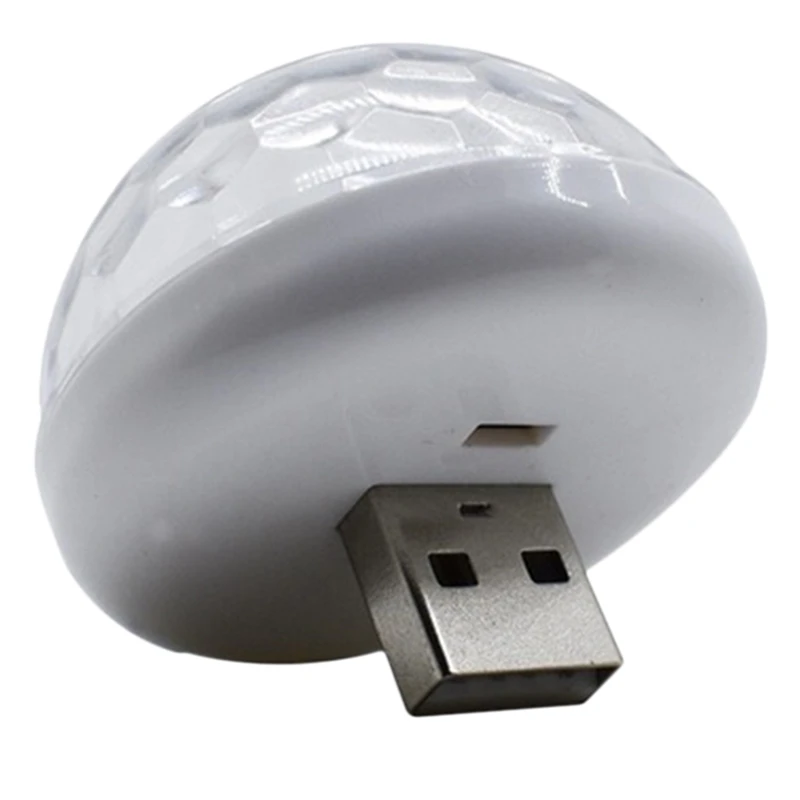 ABBY-Lampu LED USB Multi-Warna untuk Interior Mobil, Lampu Atmosfer, Lampu Neon, Sensor Suara, Lampu DJ