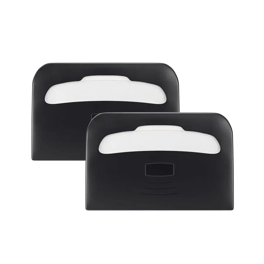 

Toilet Seat Cover Dispenser Wall Mount 2Pack, Black HalfFold Toilet Seat Cover Holder for Bathroom Restroom
