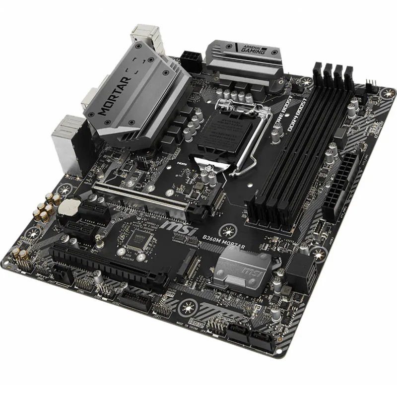 MSI B360M MORTAR マザーボード+intel i5 9400f Used MSI B360M Mortar M-ATX Motherboard & Intel Core i5-9400F CPU