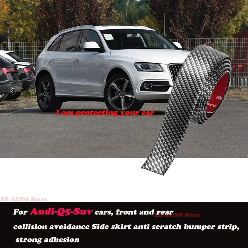 

Strong adhesive bumper strip, front and rear lip side skirts, collision and scratch resistant, suitable For Audi Q5 Suv