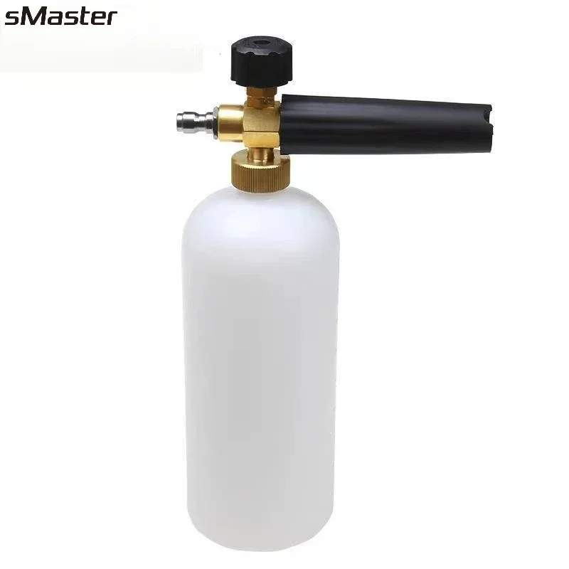 sMaster Pressure Washer Gun and Wand Foam Cannon with 1/4 Quick Connect and1L Bottle Snow Foam Lance