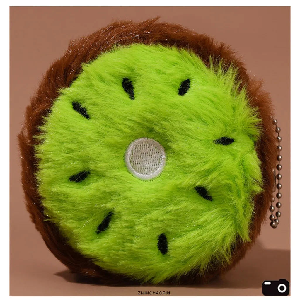 Kids Coin Pouch Portable Backpack Pendant Mini Change Pouch Cute Fruit Shaped Coin Purse Earphone Money Storage Bag Key Bag