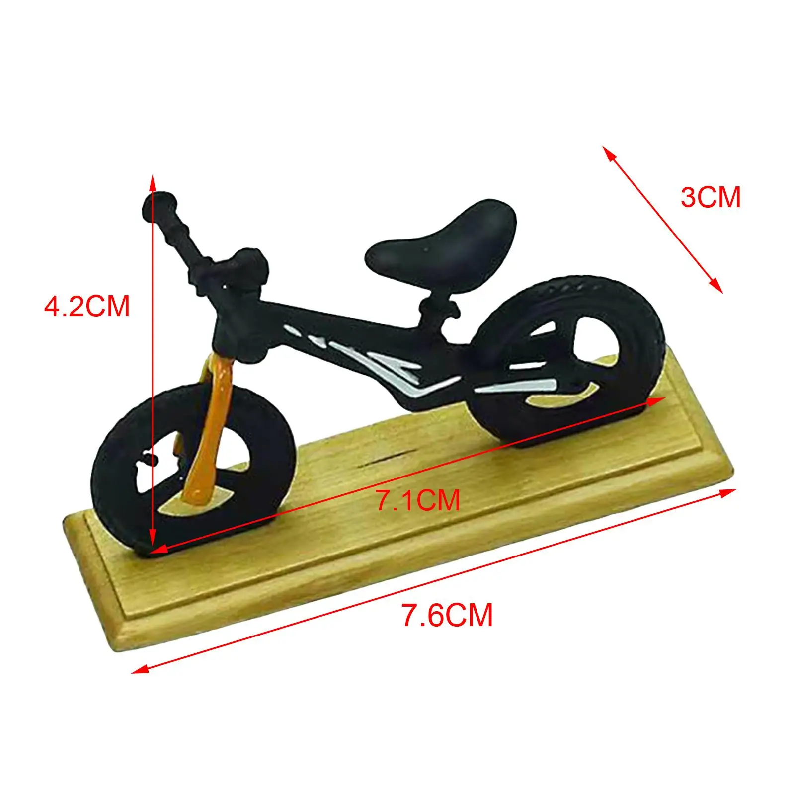 Miniature Bike Toy Mini Bike Toys Mini Props for Dollhouse Trains Railway