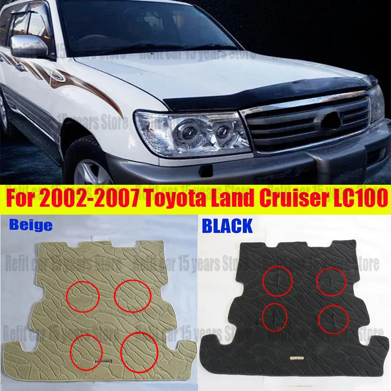 

For 2002-2007 Toyota Land Cruiser 100 LC100 Trunk Floor Mat Carpet Protection Cover