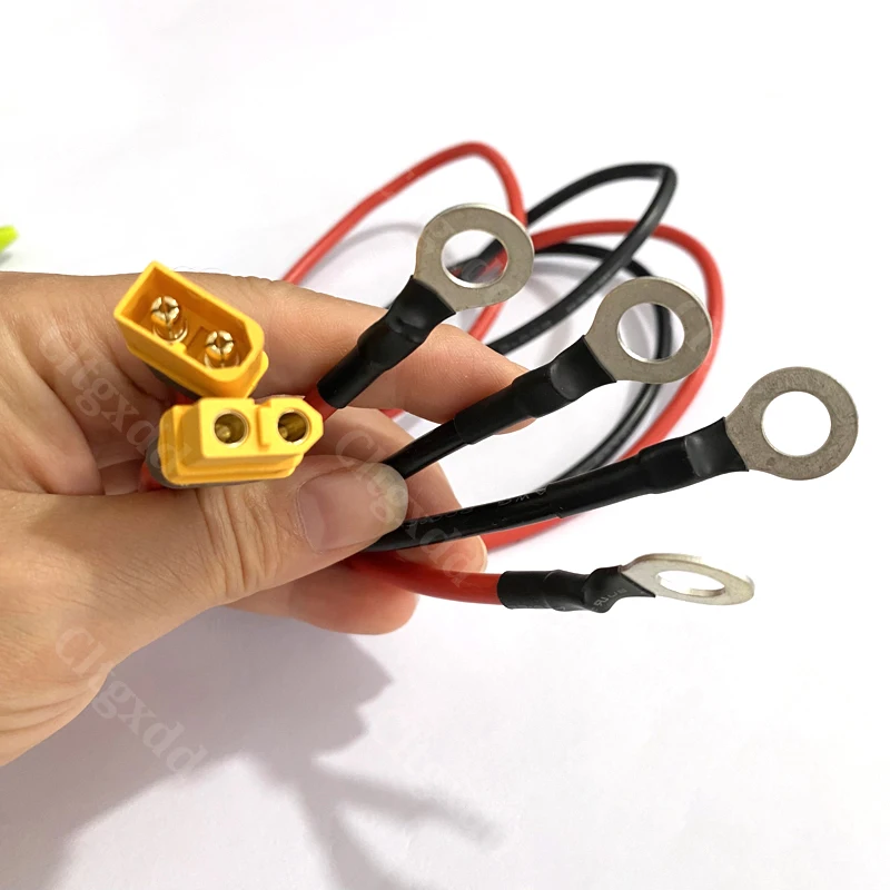 XT60 Stecker und Buchse - 8mm O-Ring-Anschluss 50cm AWG12 Weiches Silikonkabel für RC FPV UAV Lithium-Batterie ESC Ladetest – Detail 7