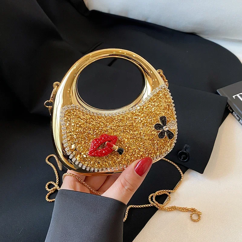 

Летняя легкая роскошная модная мини-сумка через плечо со стразами, Лидер продаж 2026, модная женская сумка через плечо Advanced Sense, нишевый дизайн