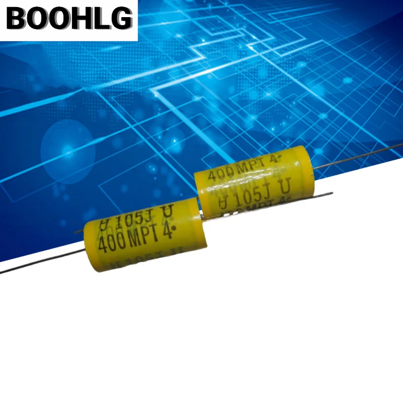 

10PCS HJC MPT 1.0uf 400v 1u0f 1uf 105 Axial film capacitor