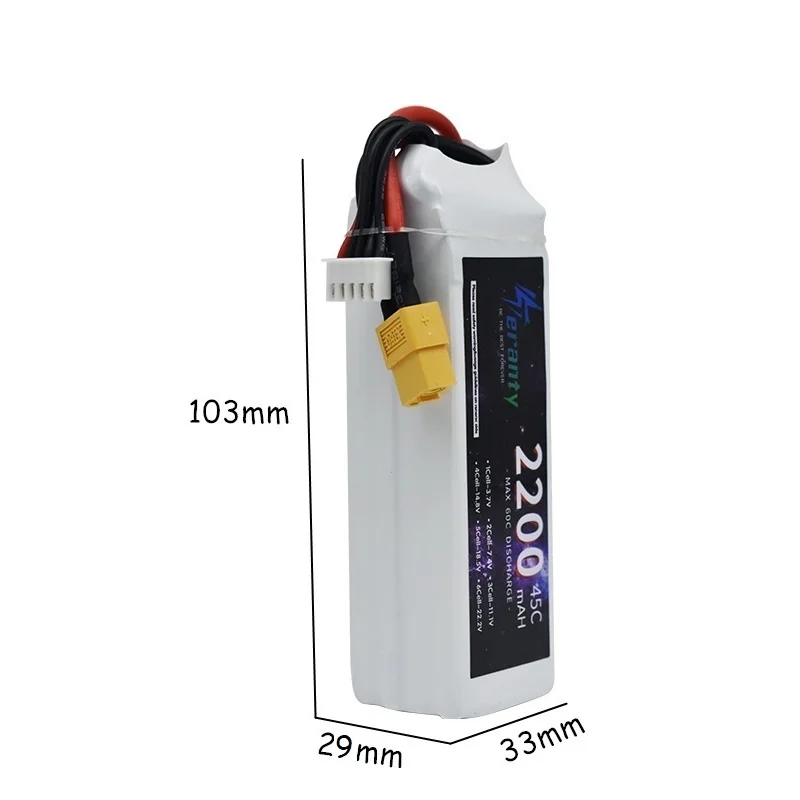 14.8V RC LiPo Batterij 4S 1500mAh 2200mAh 3000mAh 4200mAh 6000mAh 6500mAh Voor Auto RC Drone Racing Reserveonderdelen