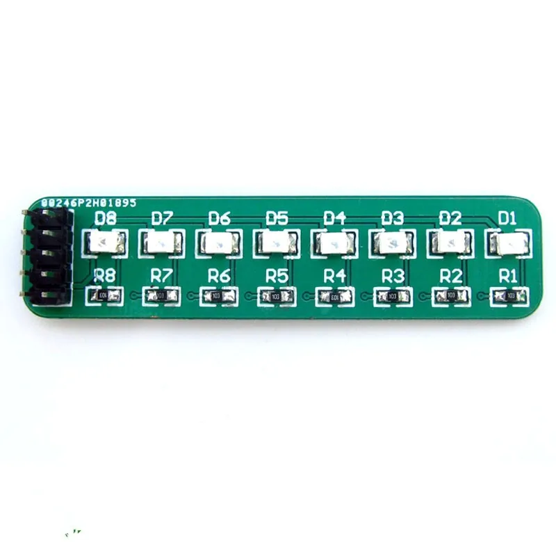 Ultra-low Power Consumption Highlight Emerald Green LED Running Water Lamp Module Single Chip Microcomputer