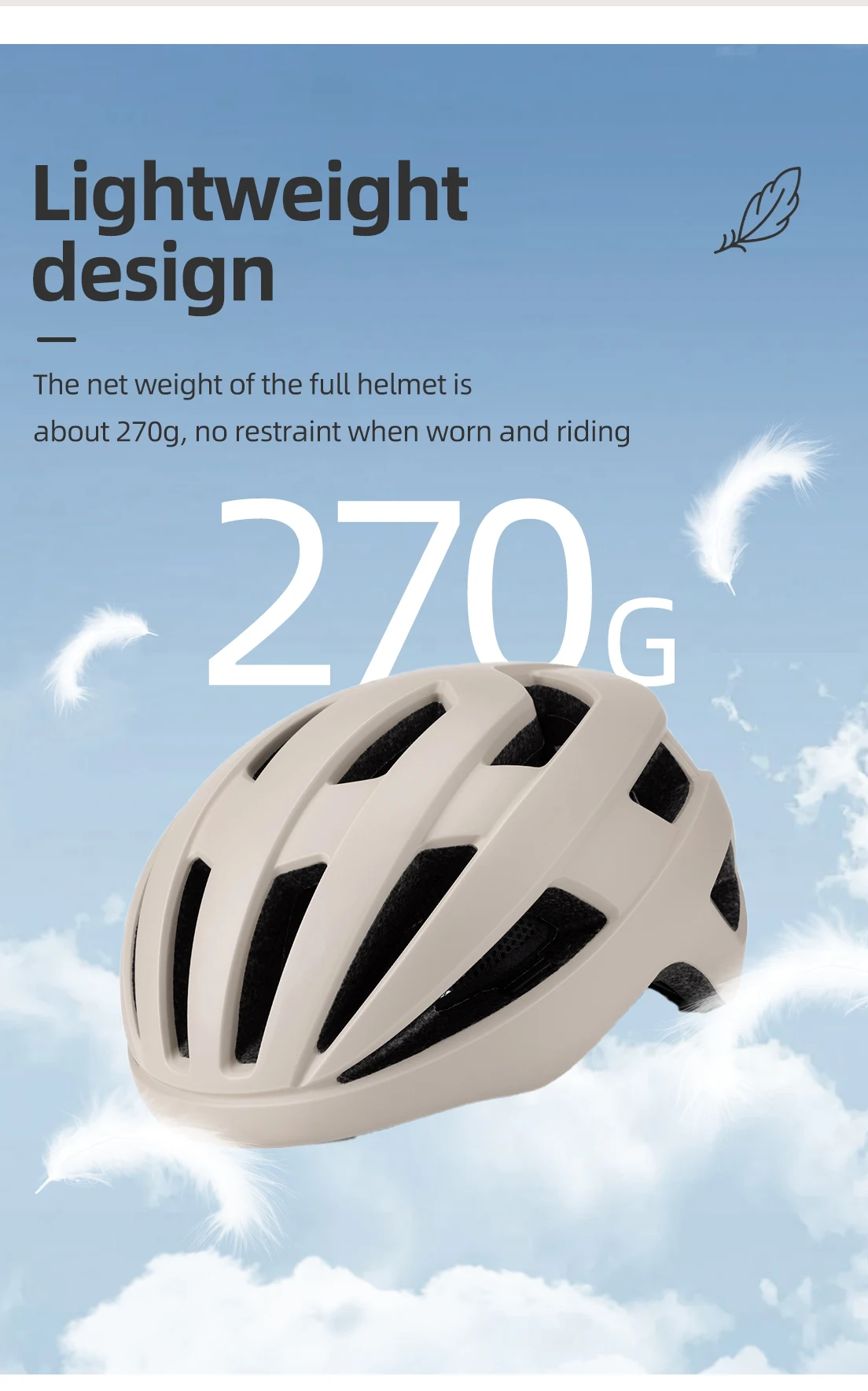 Eastinear Hochwertiger Fahrradhelm, ultraleicht, atmungsaktiv, für Herren und Damen, für Straßen- und Bergfahrten, Sicherheitsausrüstung für den Außenbereich – Detail 6