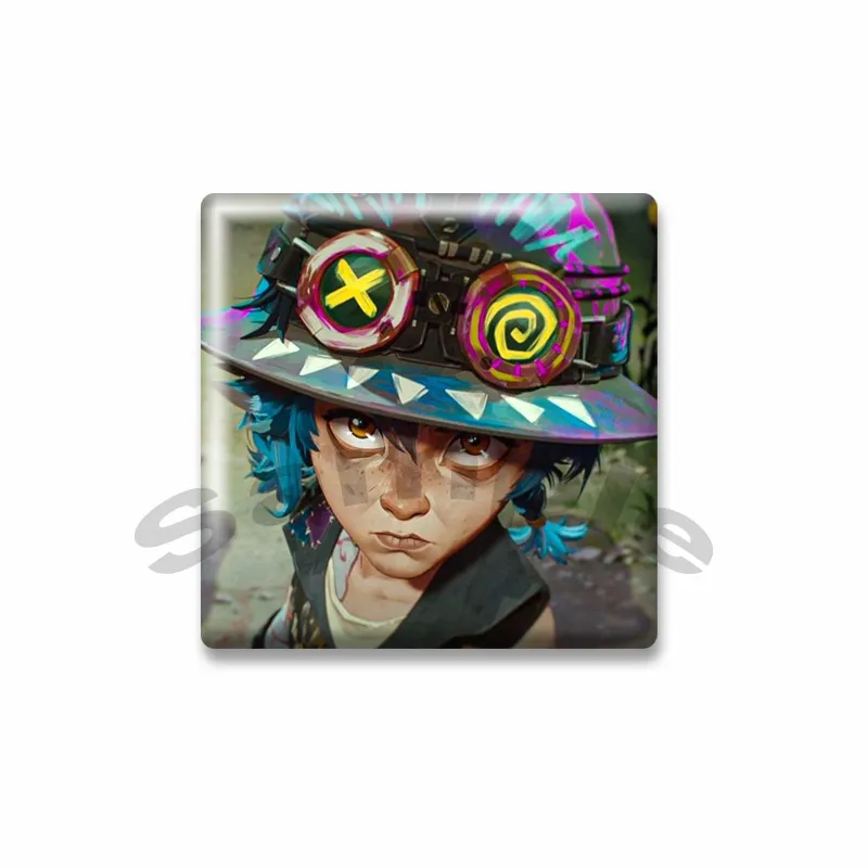 حار أنيمي غامض الموسم 2 دبابيس مربعة الكرتون إيكو جينكس فيكتور إيشا شارات على ظهره الملابس والاكسسوارات أصدقاء مجوهرات هدية