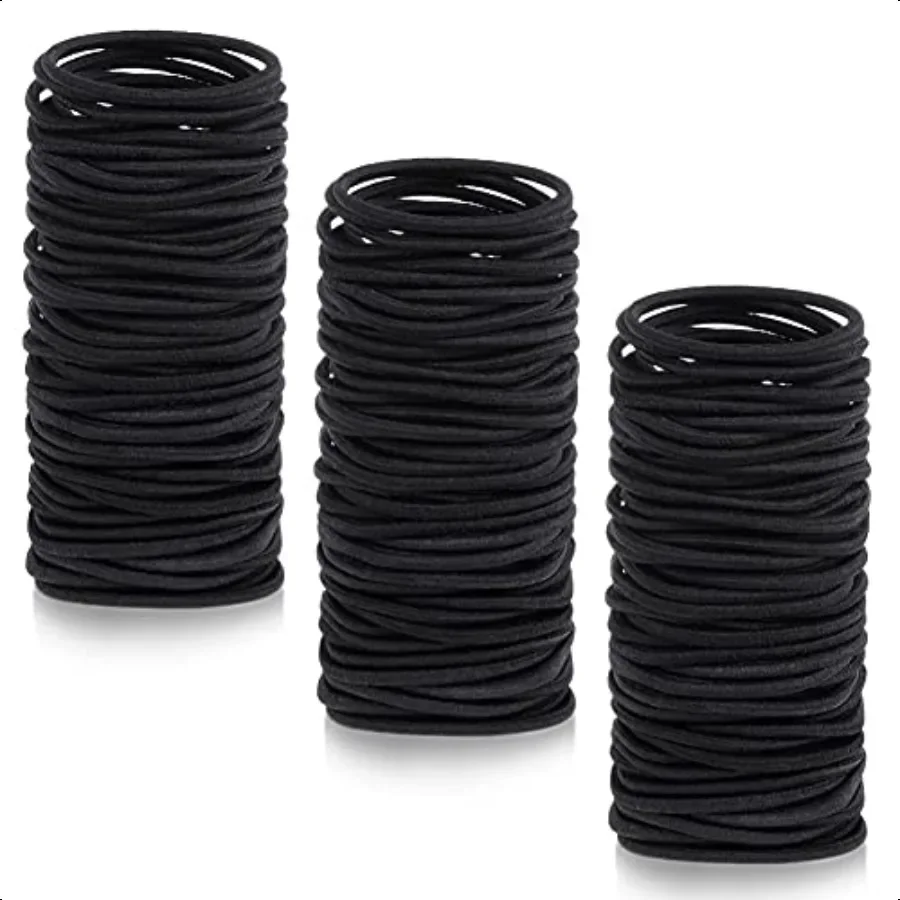 

250 Pcs Black Elastics Small Hair Ties Elastics Small Hair Rubber Bands Accories Ponytail Holders for Women Girls Baby Toddlers