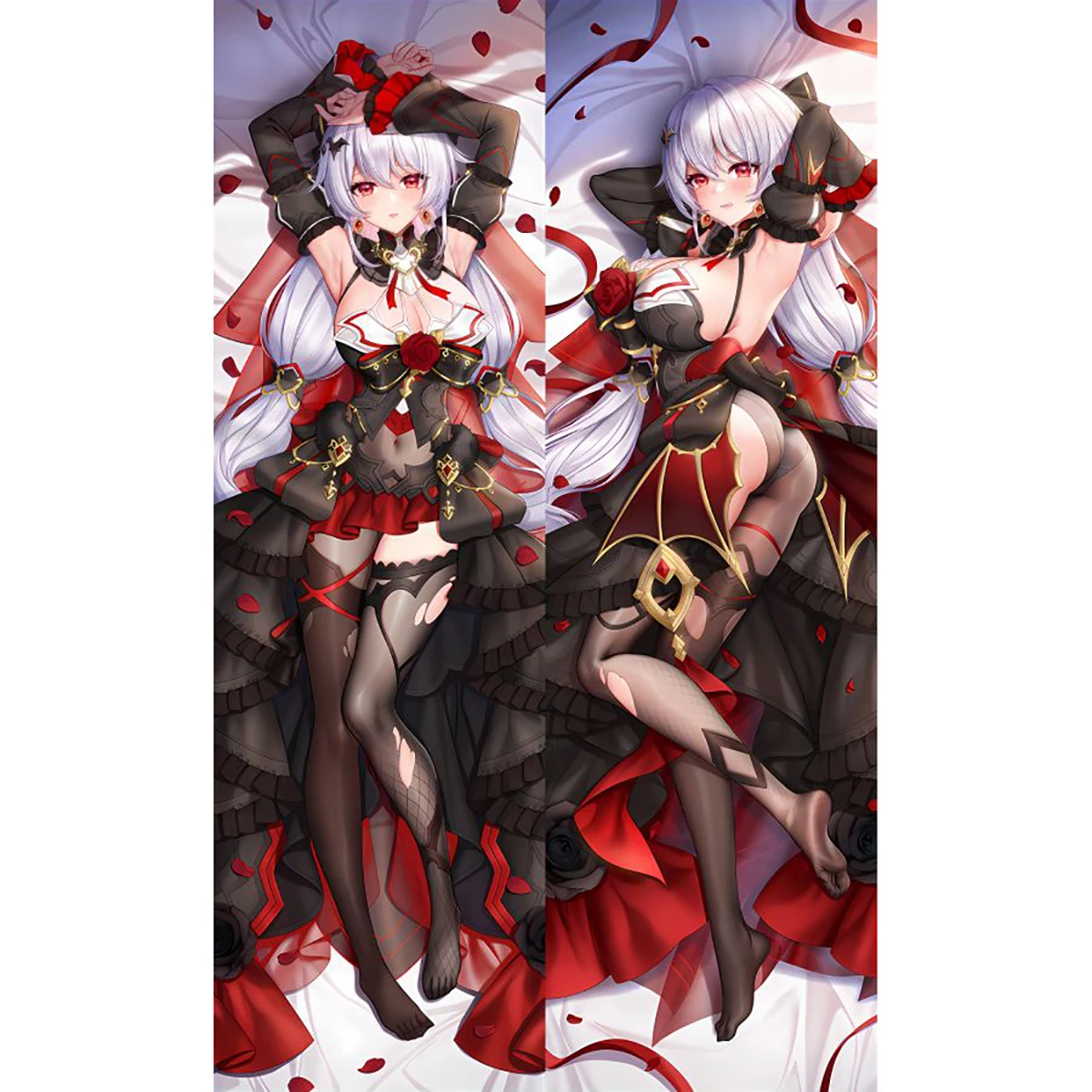 

Наволочка для подушки Game Honkai Impact Dakimakura, двусторонняя наволочка с принтом лунного воска: кровавая любовь, декоративные наволочки для подушек