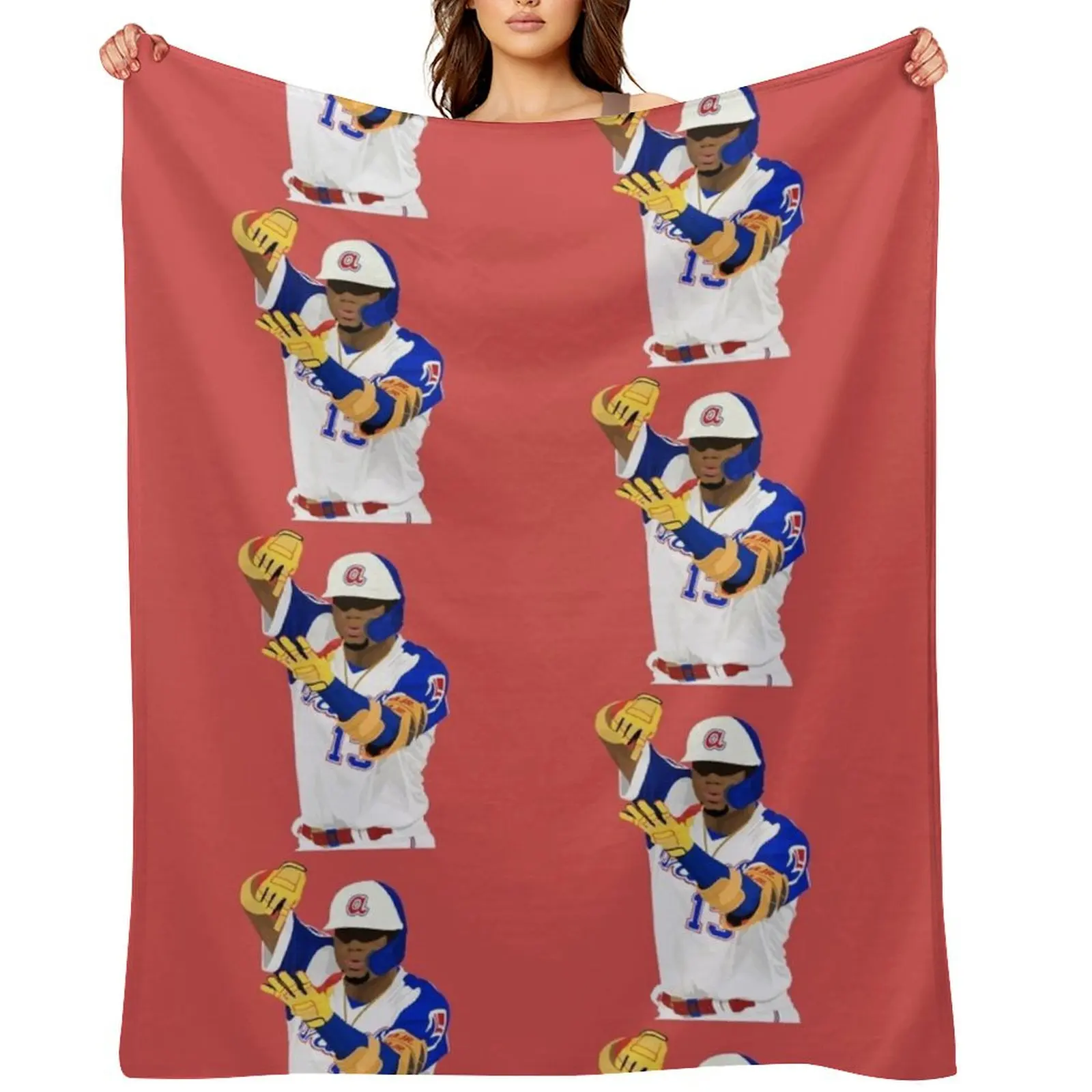 

Ronald Acua Jr. - Mix It Up Throw Blanket christmas gifts Soft Plush Plaid Polar Single Blankets