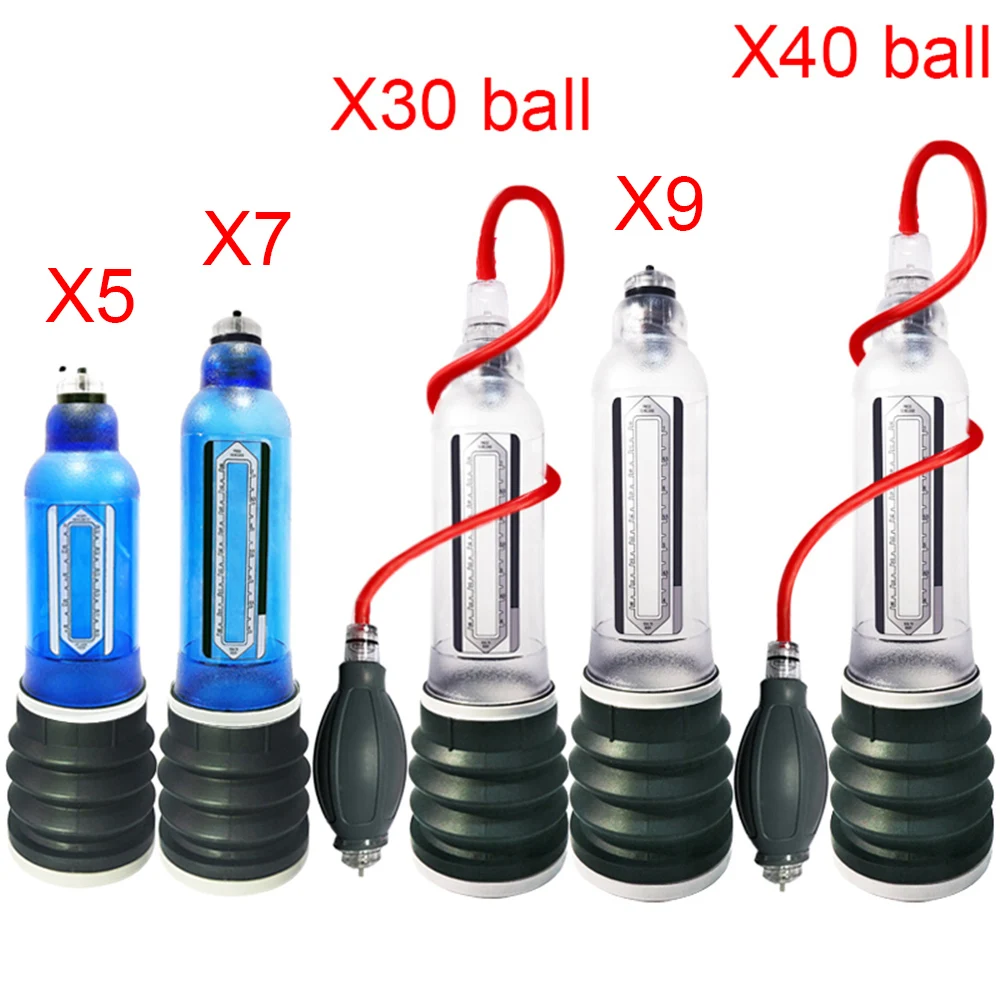 Hydrotherapy X5 X7 X9 Penis Pump Penis Enlargement Enhancer Water Spa Vacuum Pump For Men Penis Extender Sex Toys For Men