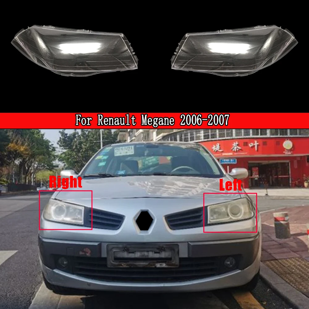 

Автомобильная передняя фара, крышка объектива, пылезащитный чехол, пластиковый чехол для Renault Megane 2006 2007