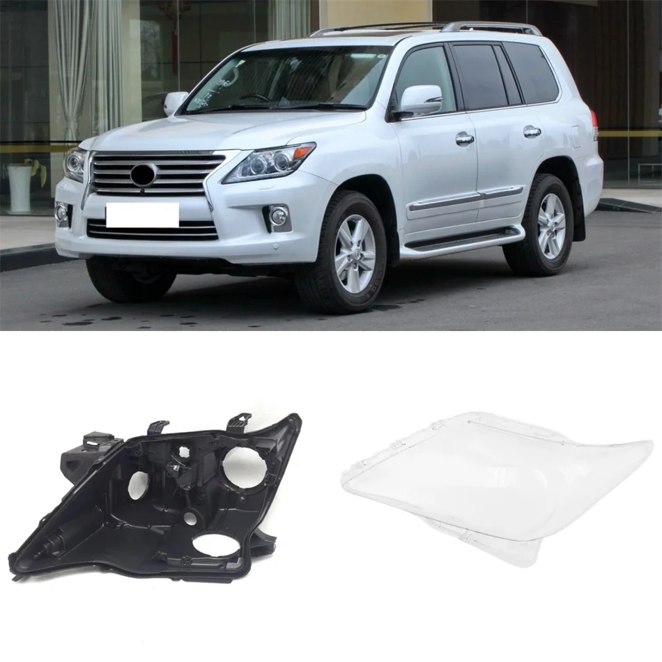 

For Lexus LX LX570 2012 2013 2014 2015 Accessories Cars Headlights Lights Glass Headlights Black House