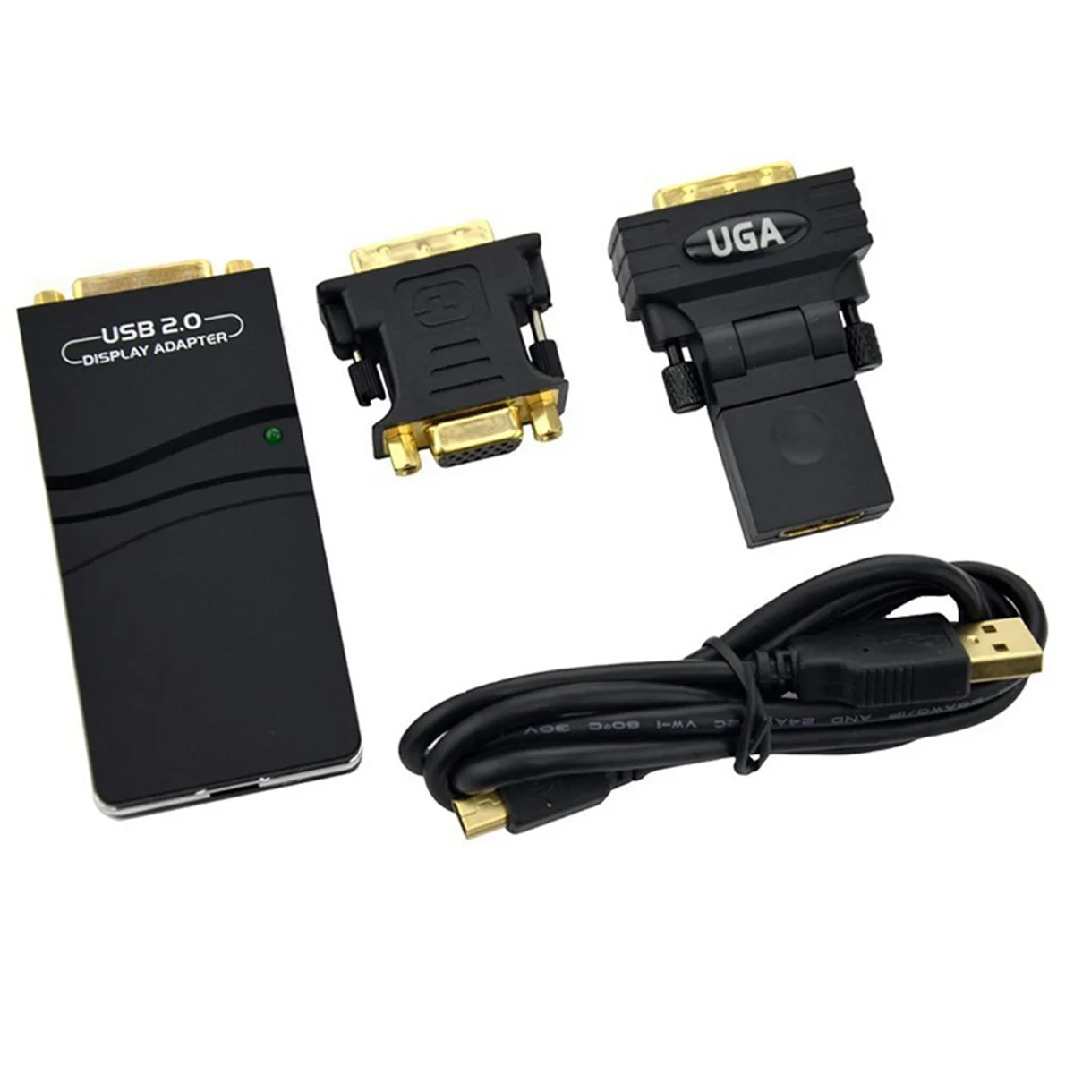 

[stock] External Graphic Video Adapter USB 2.0 to DVI/VGA/-Compatible Multiple Monitors Display Extend/Mirror for