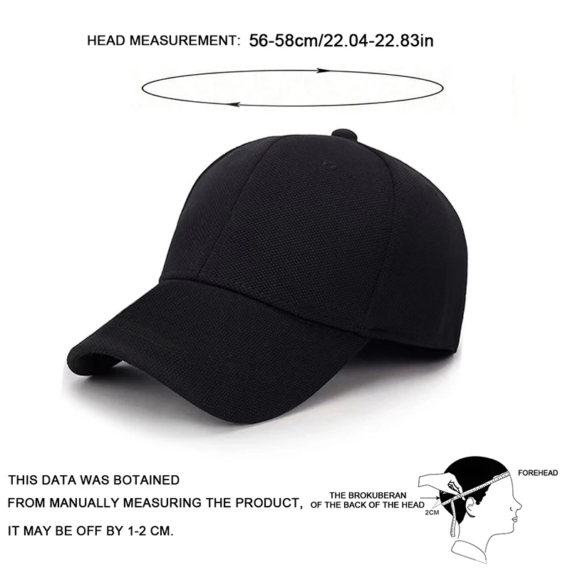 Herren Baseballkappe mit Rückverschluss Hip-Hop-Kappen Frühling Sommer Sonnenhüte Damen Snapback-Hüte Leichte Einfarbige Baseballkappen – Detail 8