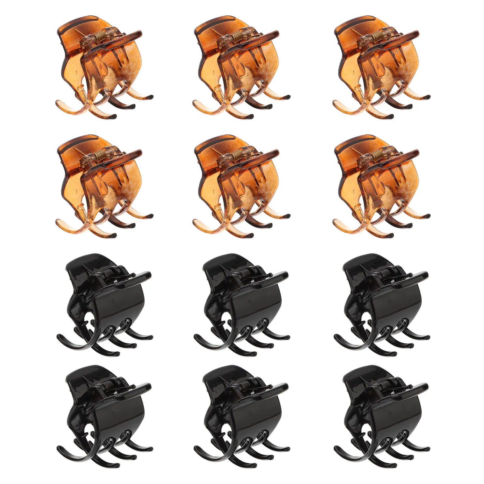 

12Pcs Tiny Hair Clips for Women Small Claw Clips with Non-Slip Grip Excellent Toughness Rounded Edges Daily Styling Hair