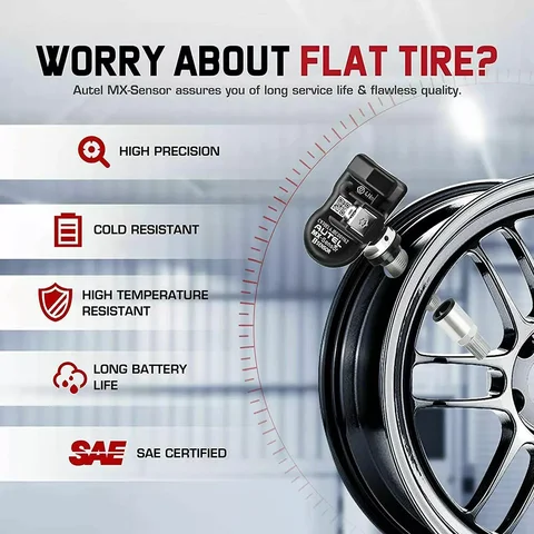 Autel MX Sensor TPMS 433/315 МГц - Инструмент для мониторинга давления в шинах — детальный вид товара