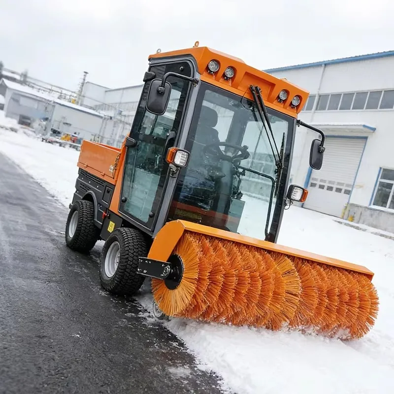 Customized Outdoor Snow Blowers Snow Clearing Machinery Winter Driving Type Snow Plows For Sidewalk