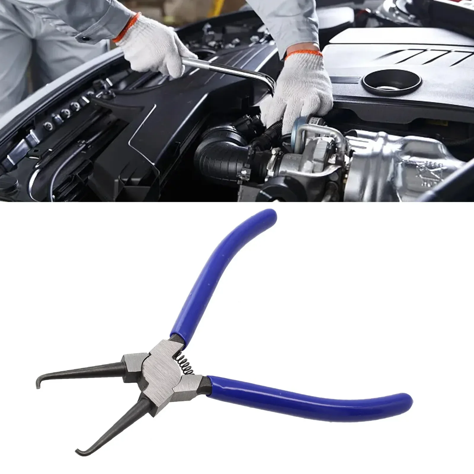 

1PCS Fuel Filter Line Petrol Clip Pipe Hose Release Disconnect Removal Plier Tool High Carbon Steel Humanized Handle 17cm Length