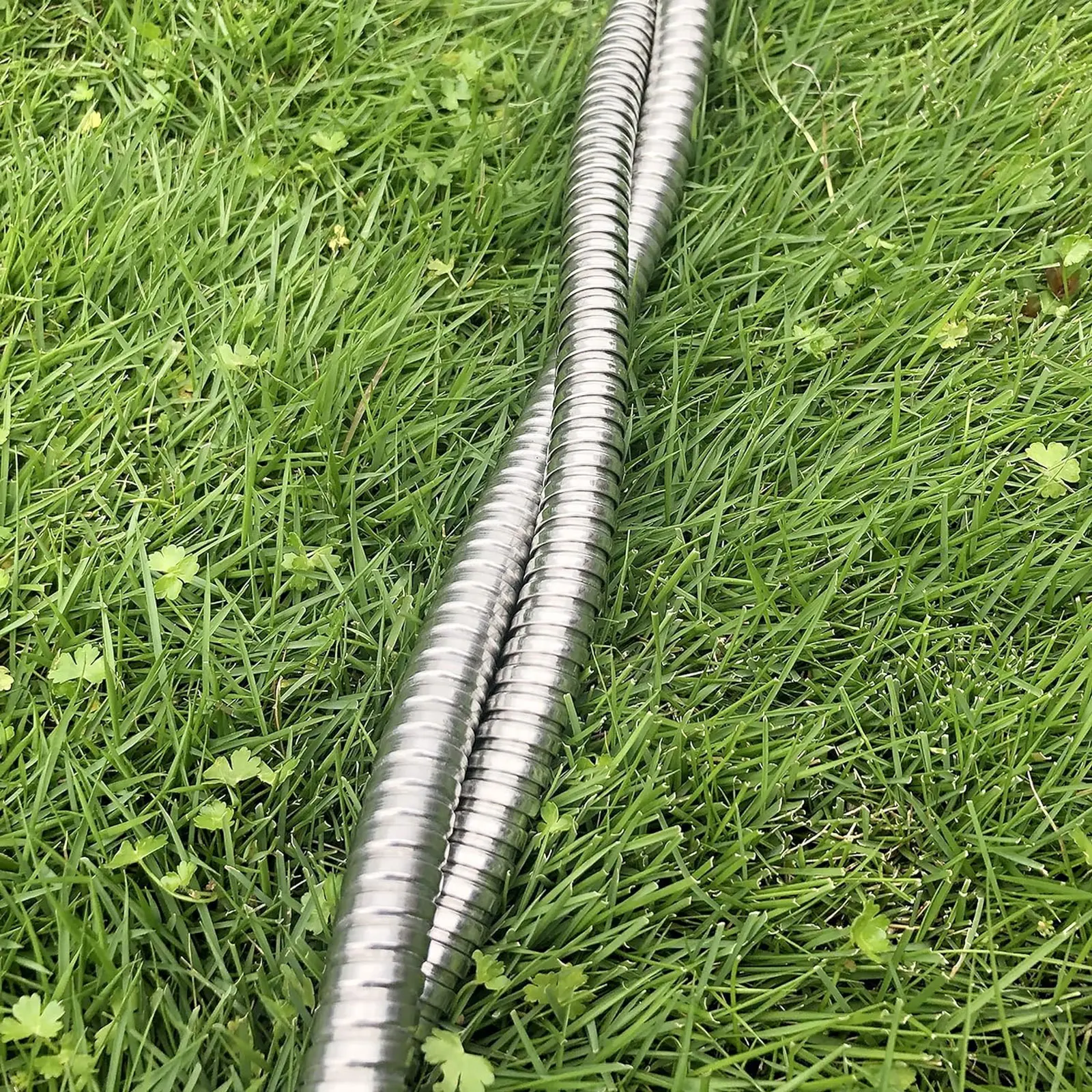 304 Stainless Steel Garden Hoses Faucet Water Flexible Pipe Water Hose 3ft 5ft with Female to Female Connector