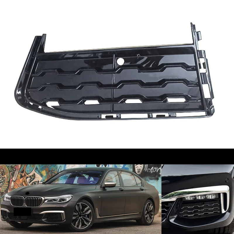 DECHO For BMW 7 Series G11 G12 2016 2017 2018 M style M760 740 730 Car Auto Front Bumper Fog Light Grille Grill Cover