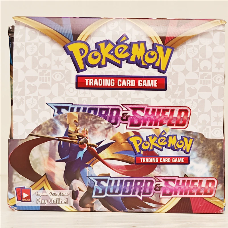 360 szt. Angielska wersja Pokemon TCG miecz i tarcza Booster handlowa gra karciana zabawki